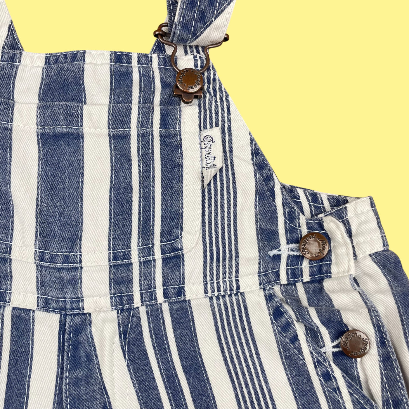 Salopette vintage rayures 2 ans
