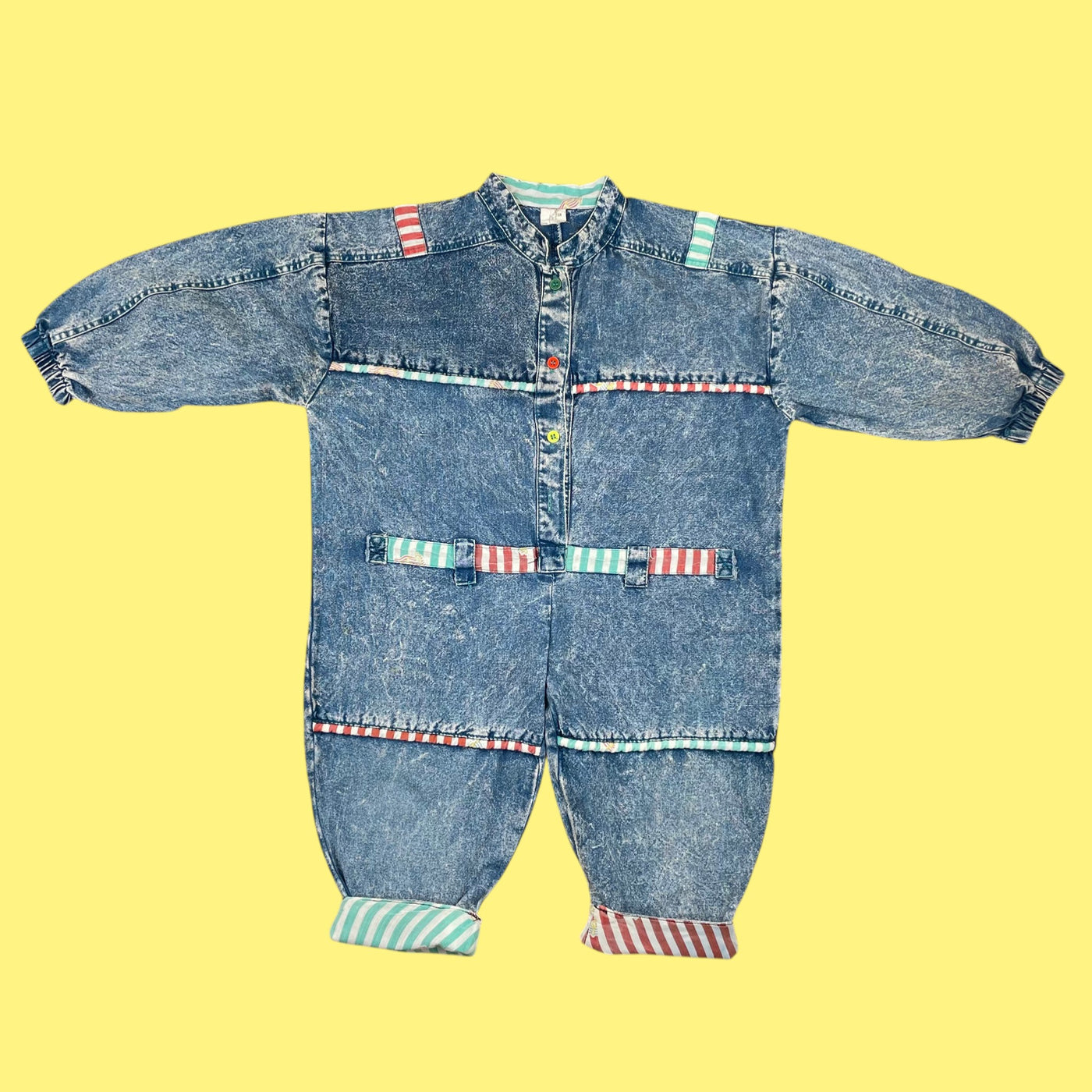Combinaison acid jean vintage 2 ans