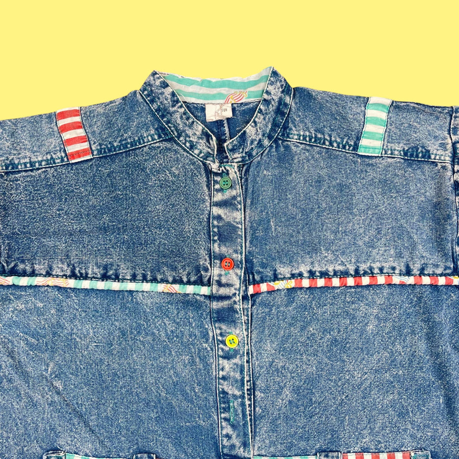 Combinaison acid jean vintage 2 ans