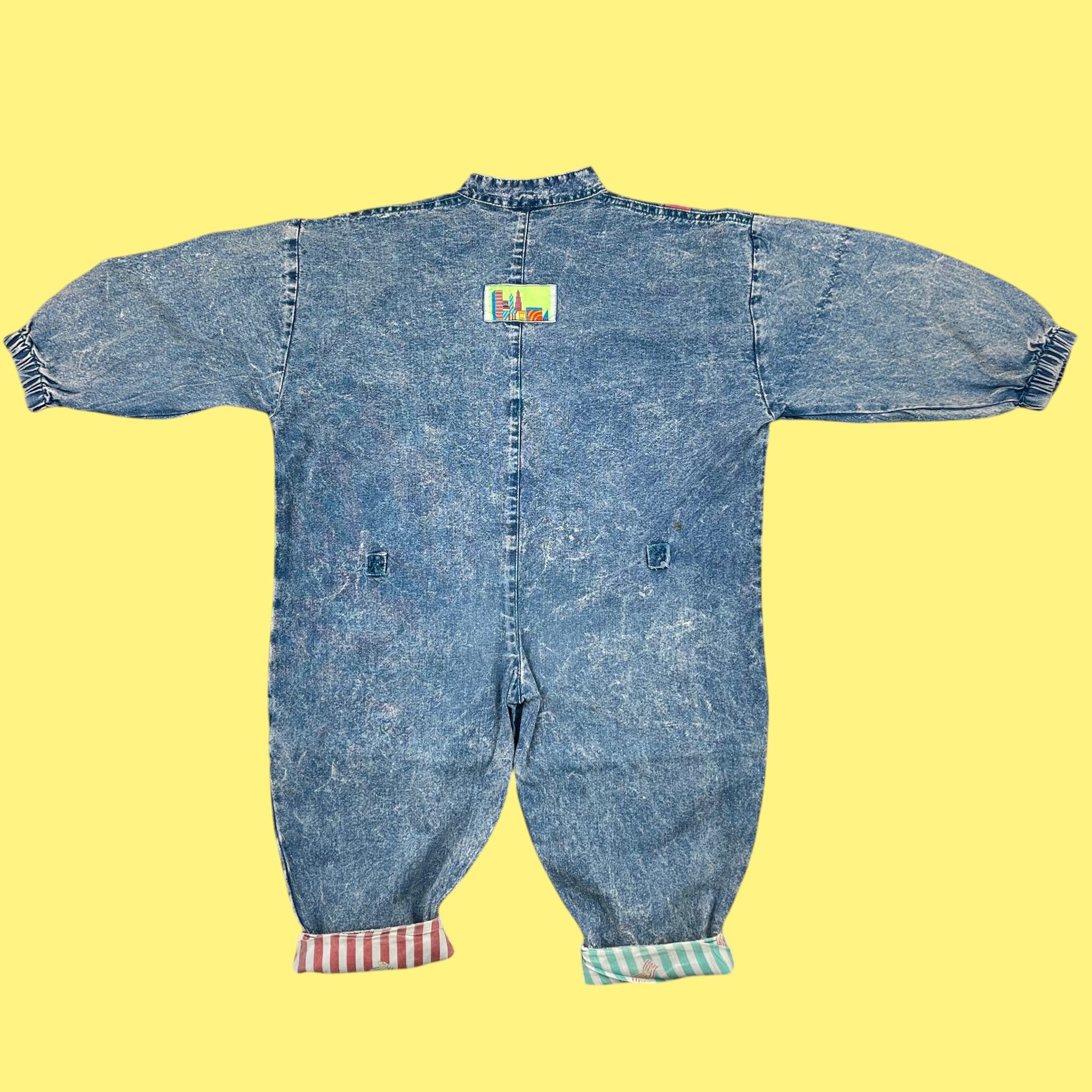 Combinaison acid jean vintage 2 ans