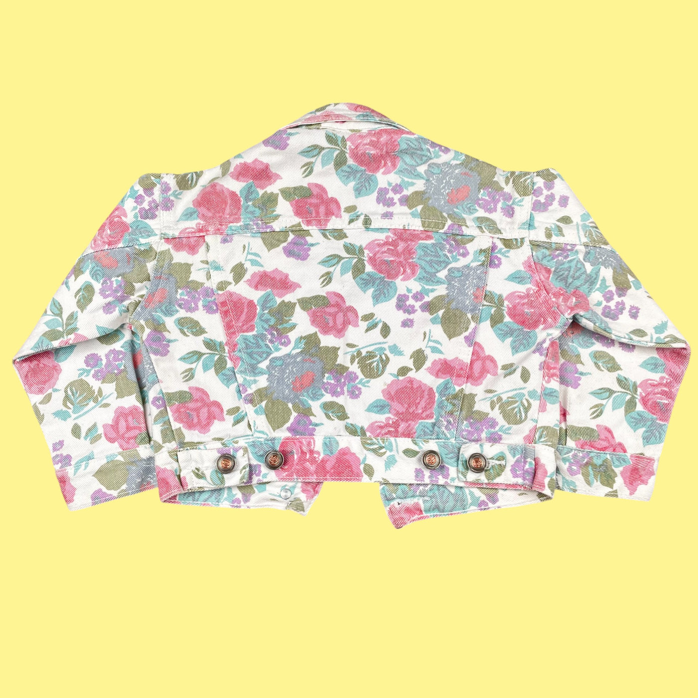 Veste jean fleurs 3 ans