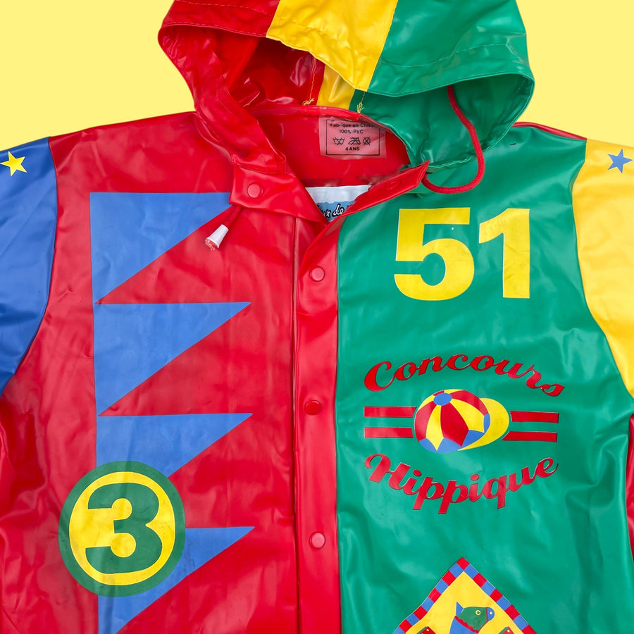 Imperméable vintage multicolore 3 ans