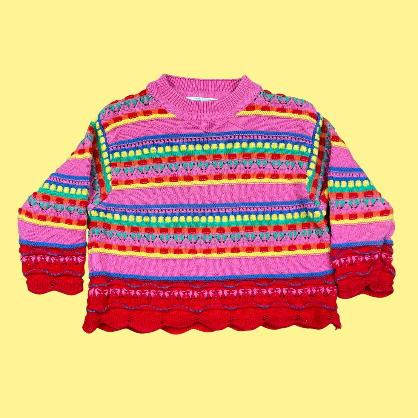 Pull vintage Benetton 18-24 mois