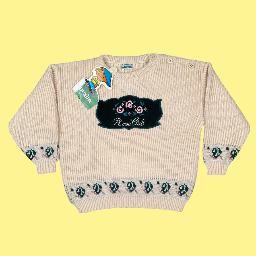 Pull deadstock rose 4-5 ans et 6 ans