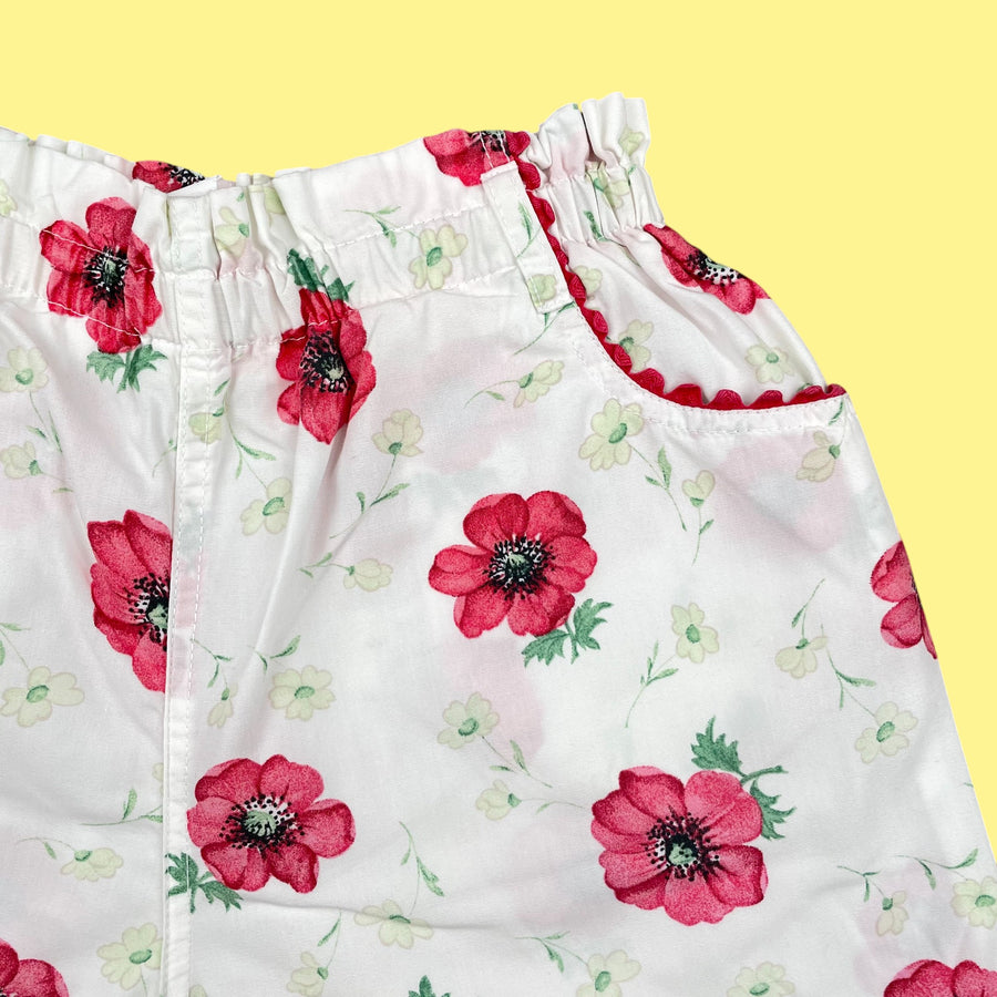 Short coquelicot 6 ans