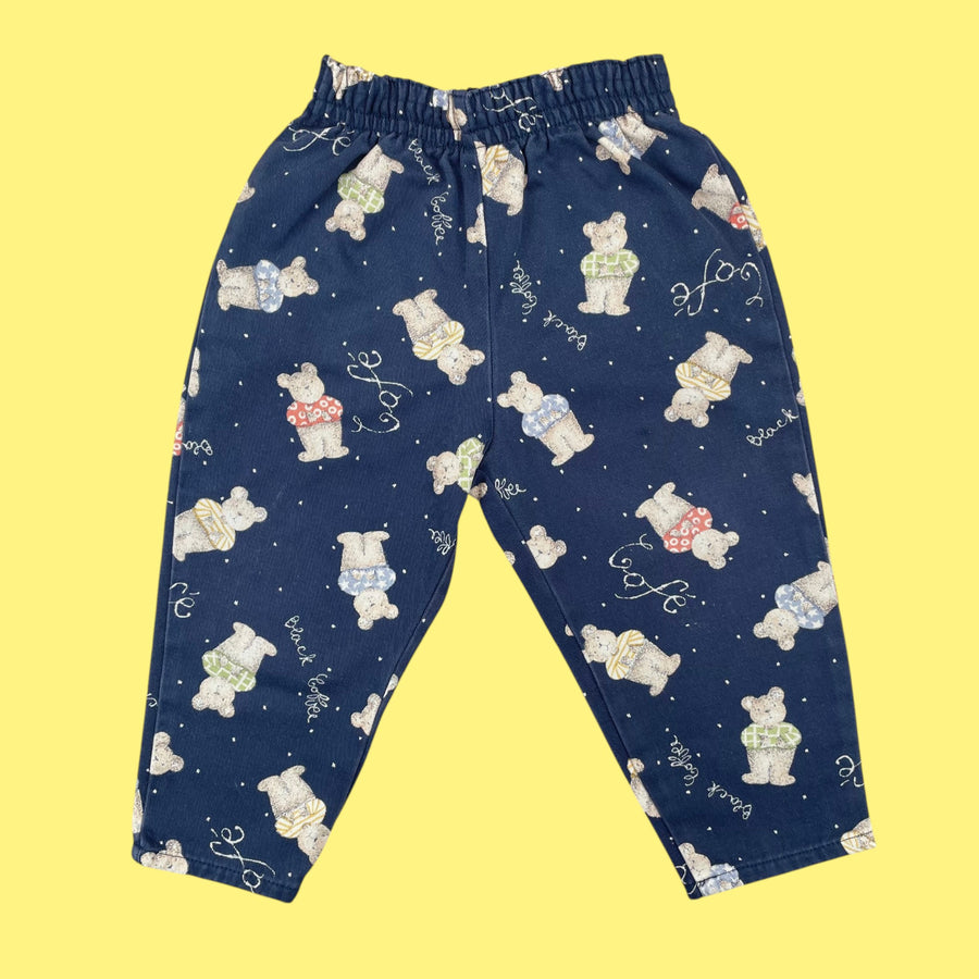 Pantalon oursons vintage Catimini 2 ans