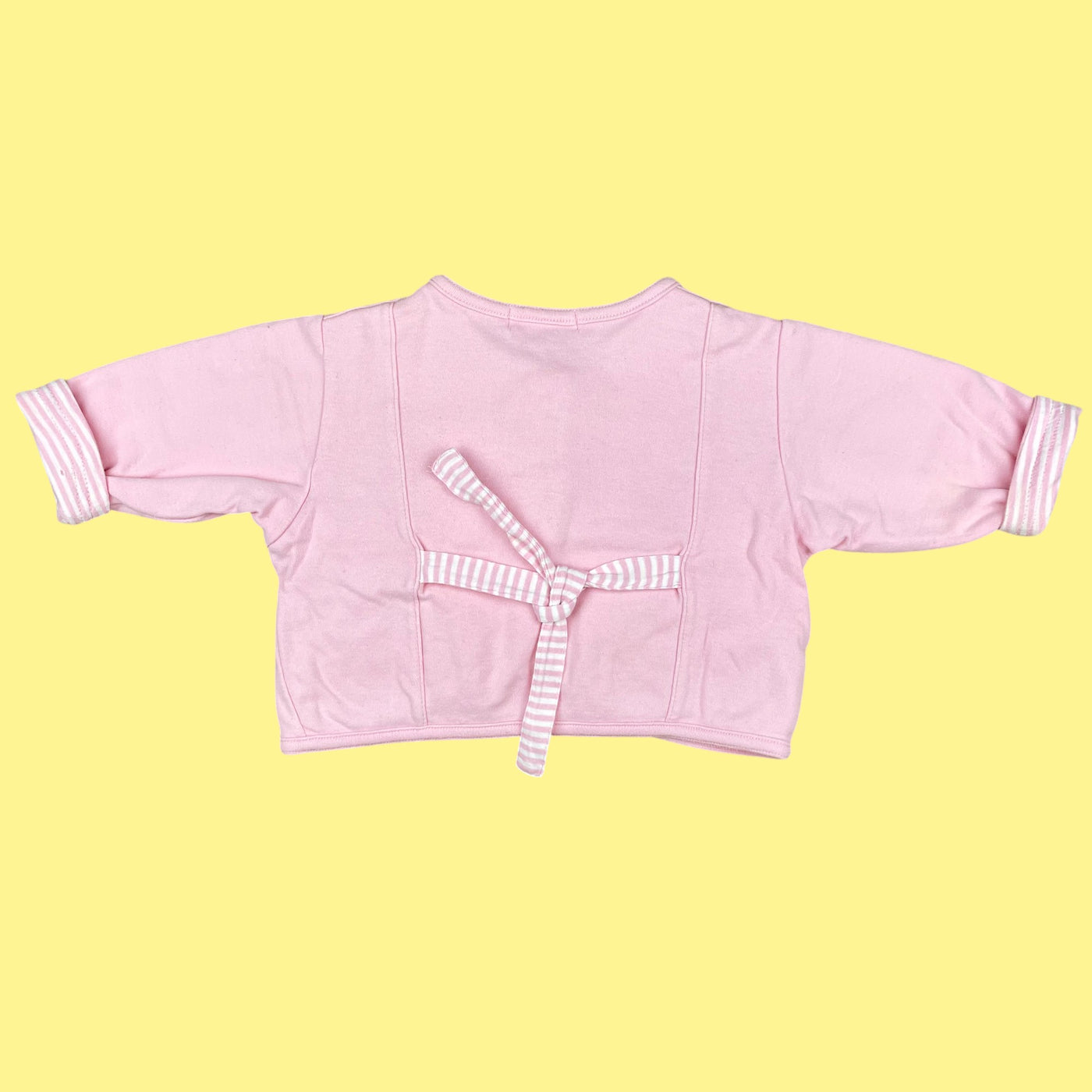 Gilet rayures roses 6-9 mois