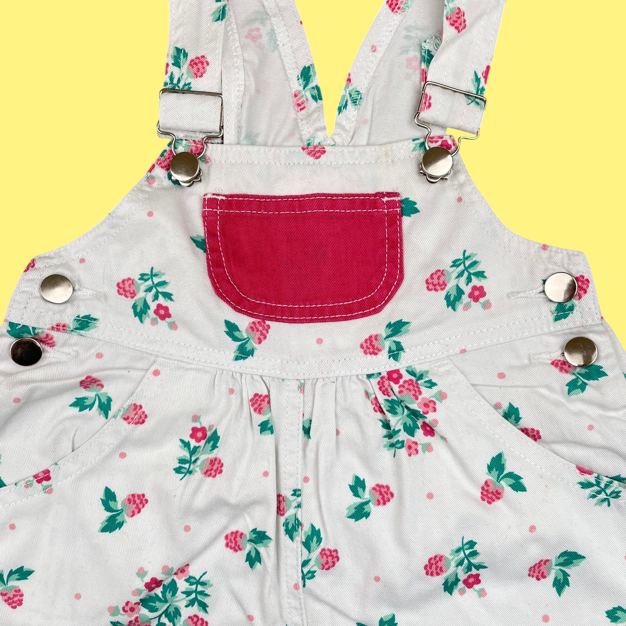 Salopette fleurie vintage 12 mois