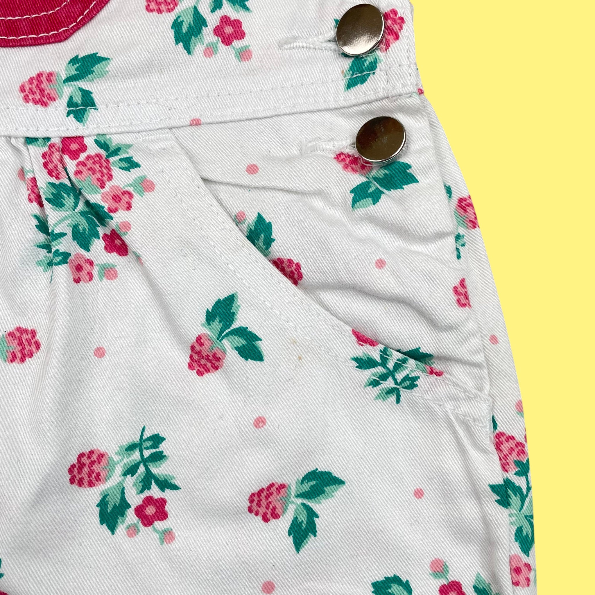 Salopette fleurie vintage 12 mois