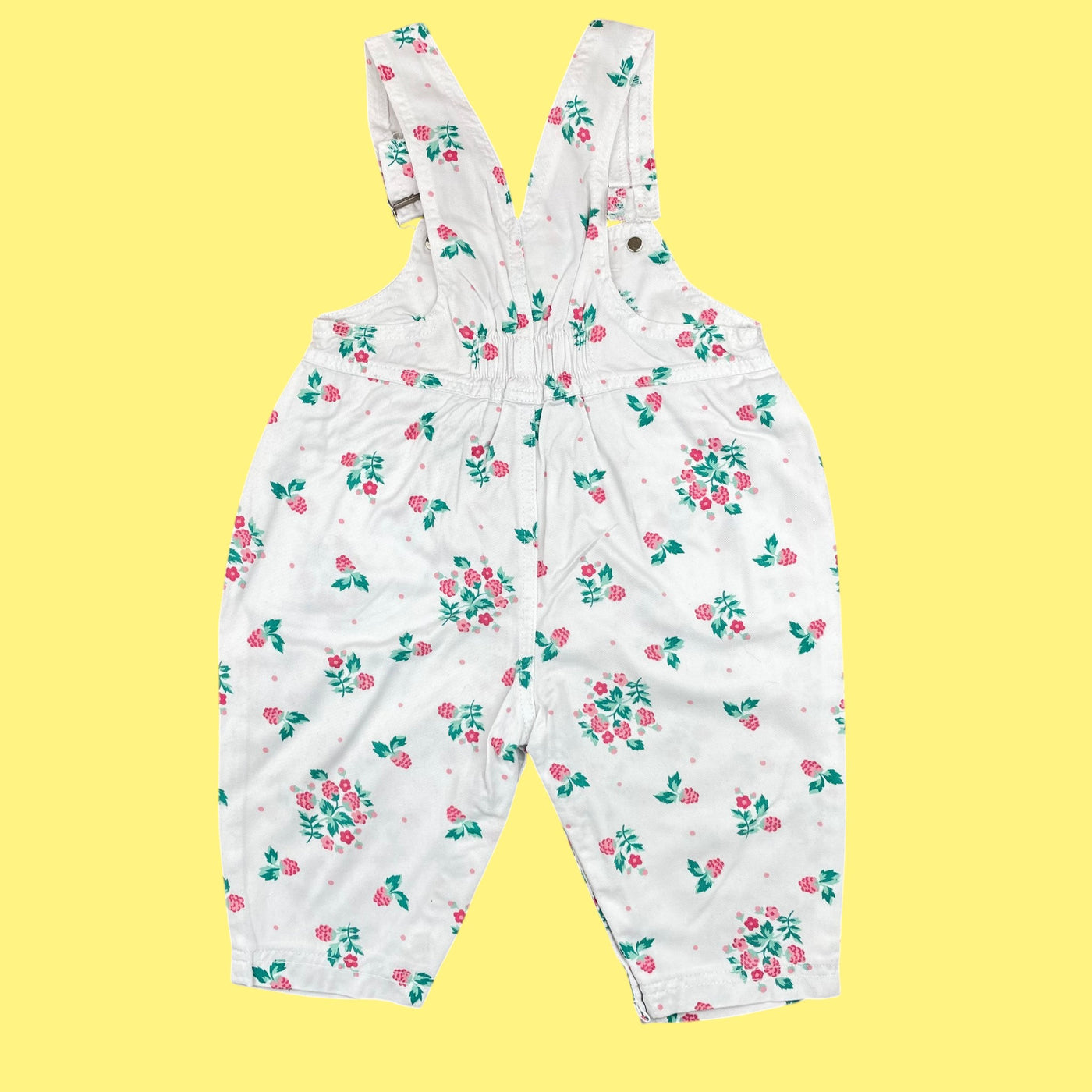 Salopette fleurie vintage 12 mois