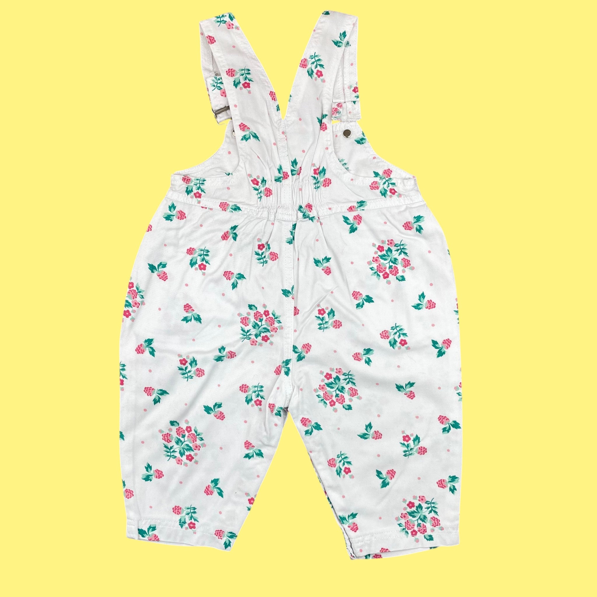 Salopette fleurie vintage 12 mois