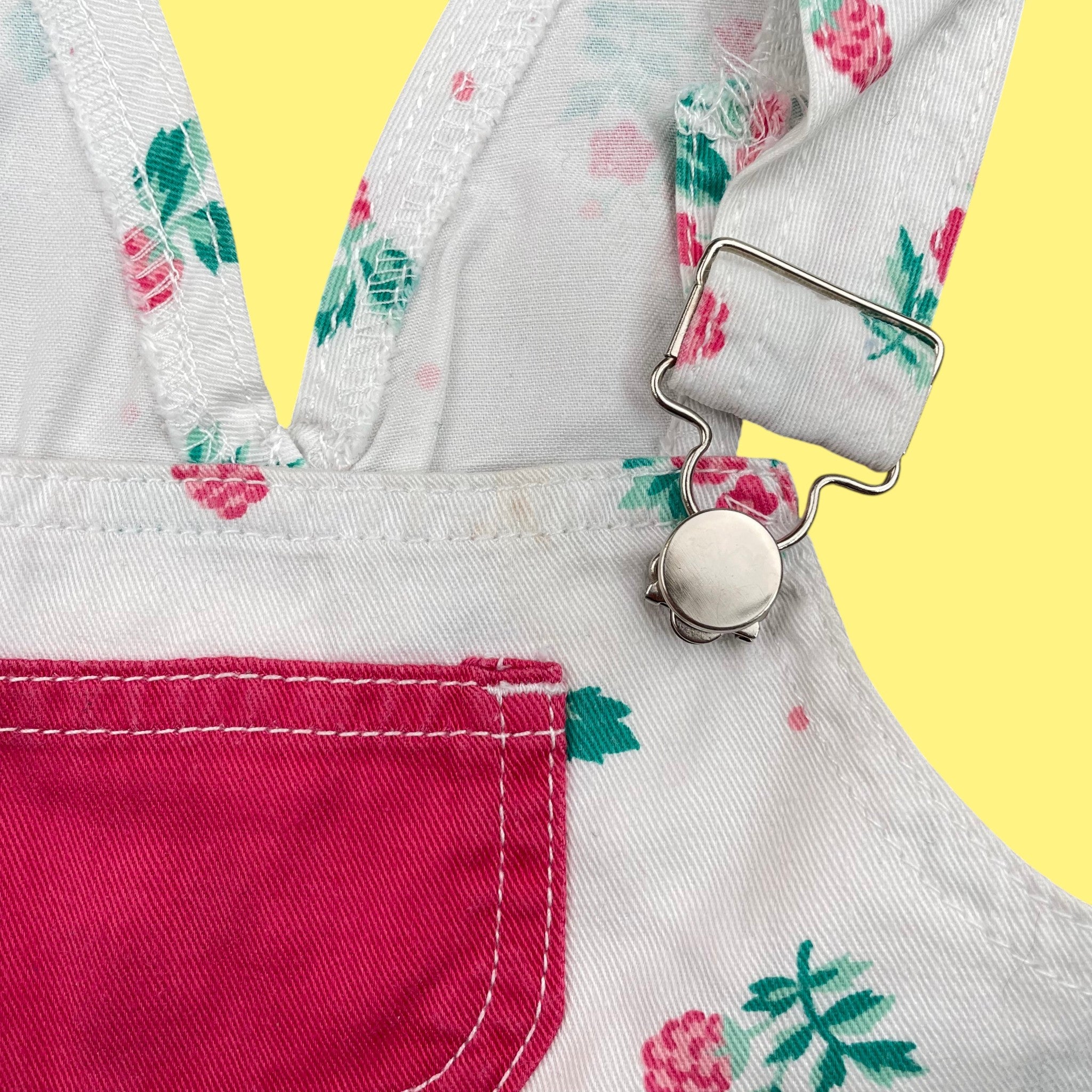 Salopette fleurie vintage 12 mois