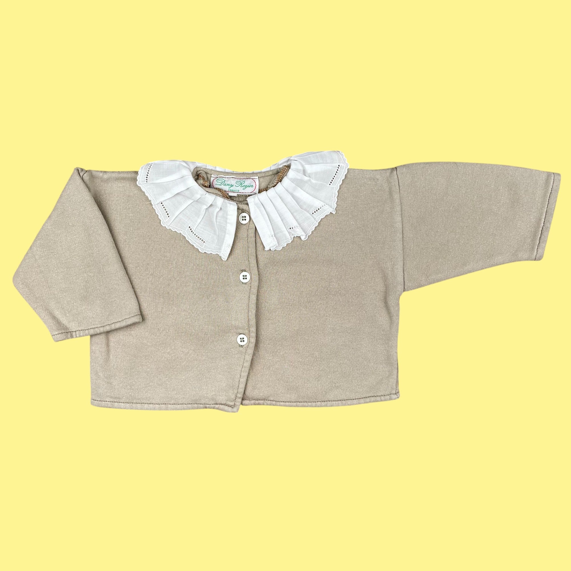 Gilet col vintage 12 mois