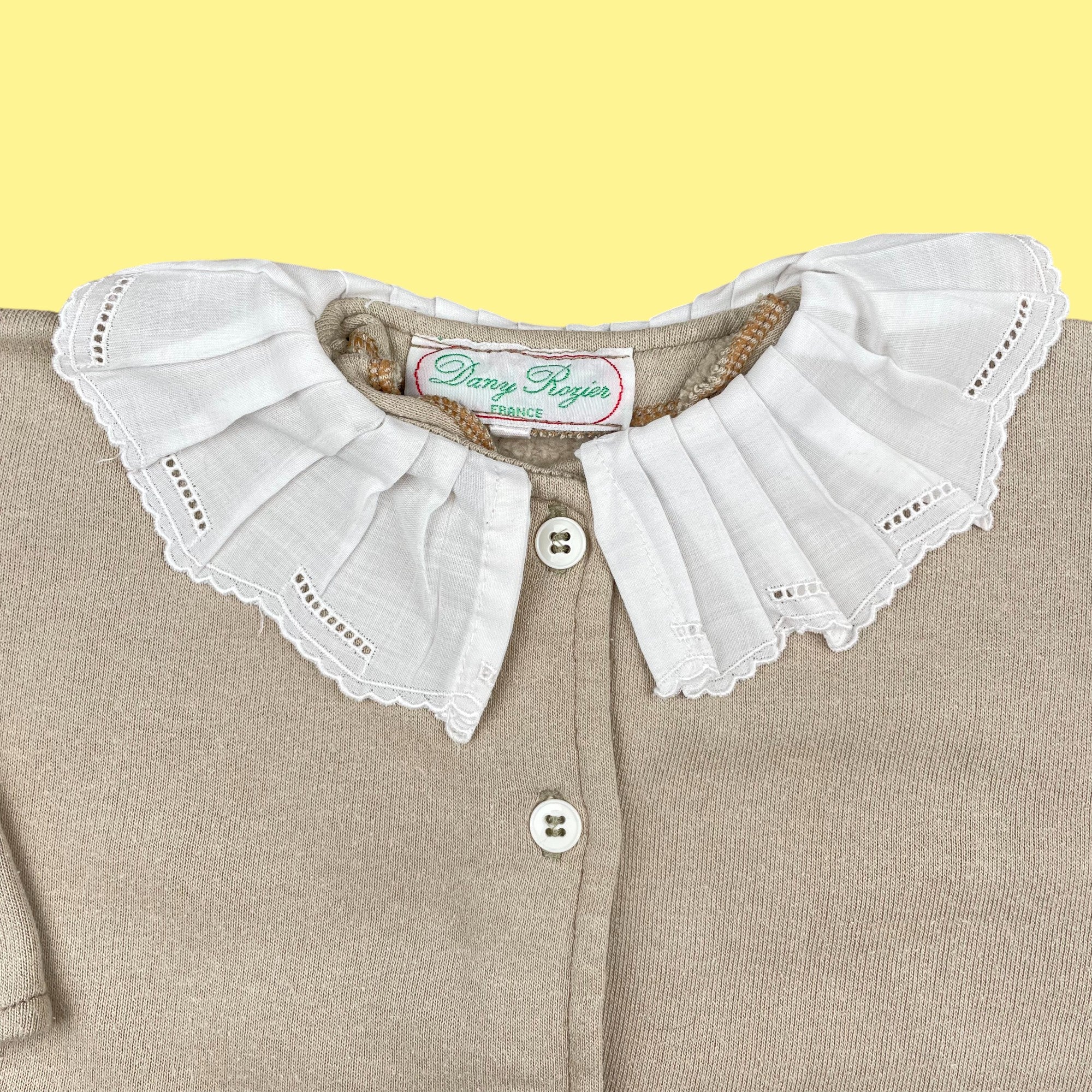 Gilet col vintage 12 mois