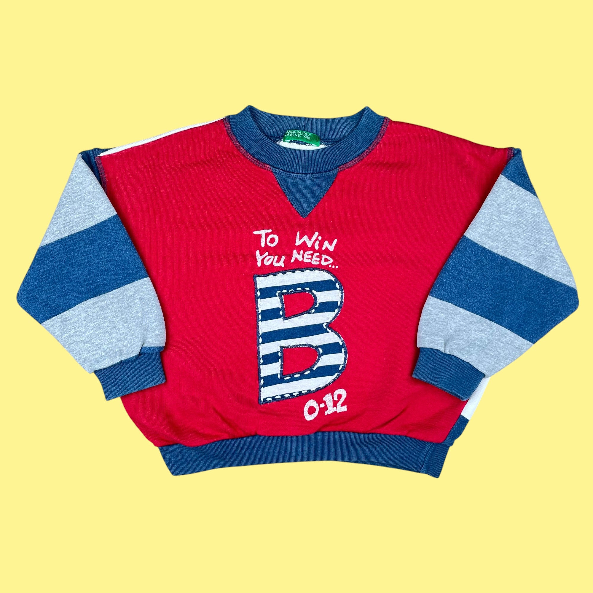 Sweat Benetton vintage 3 ans