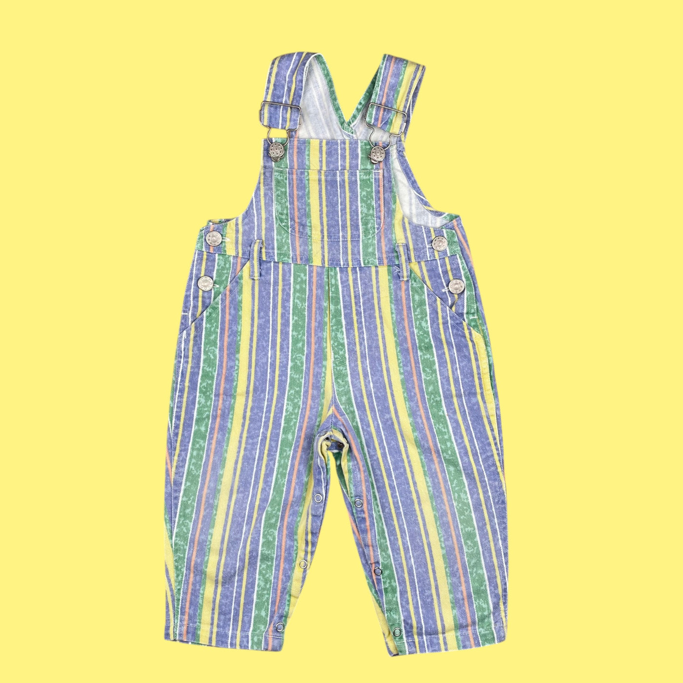 Salopette vintage rayures 12 mois