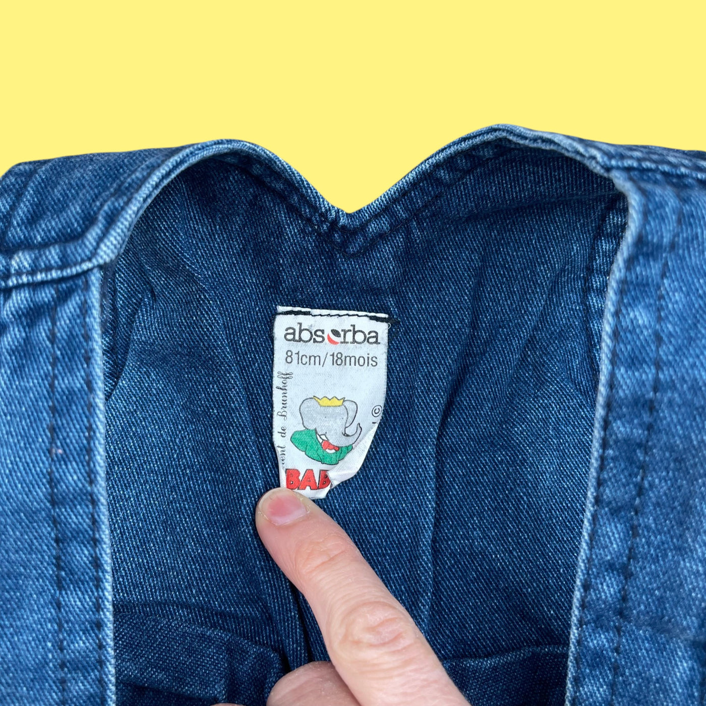 Salopette Babar vintage 12 mois
