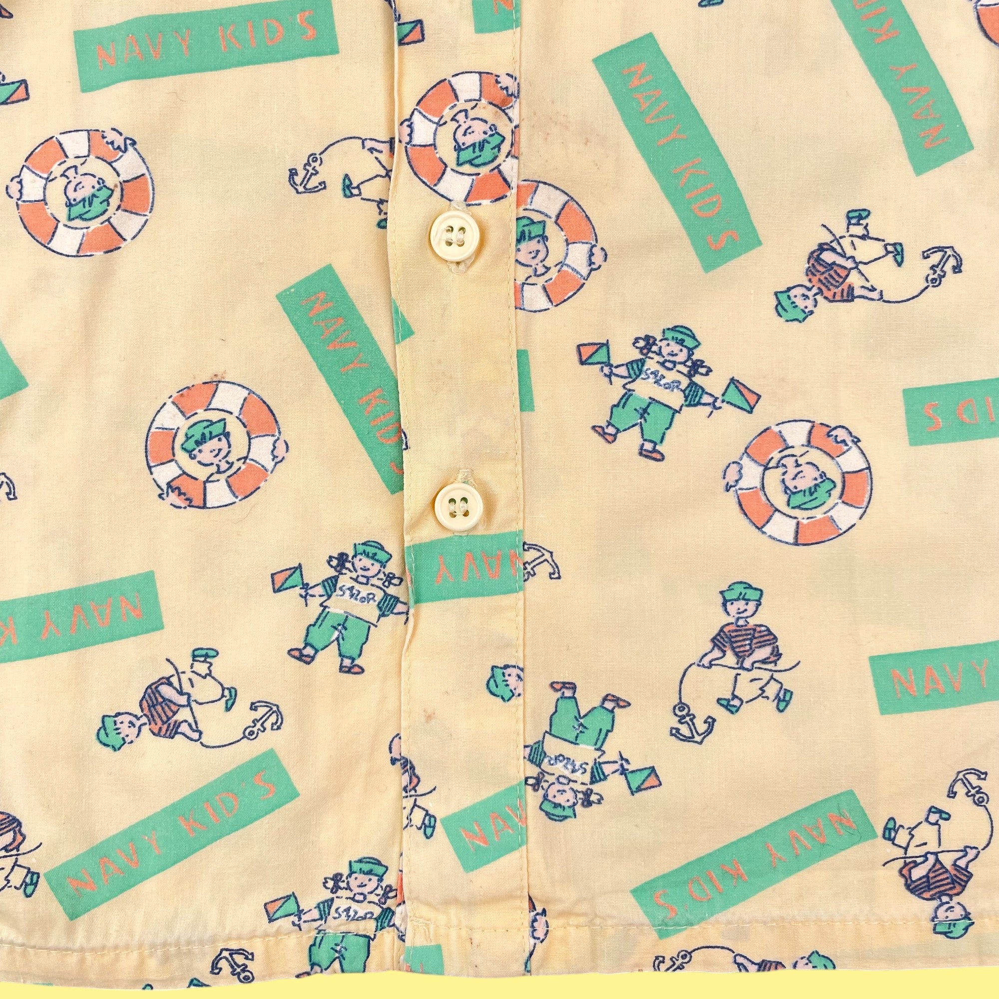 Chemise jaune vintage 4 ans