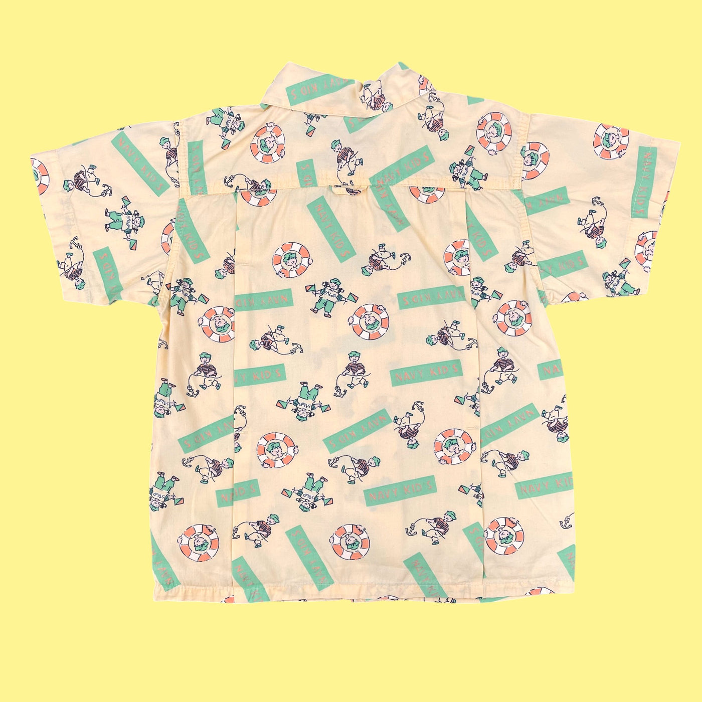 Chemise jaune vintage 4 ans