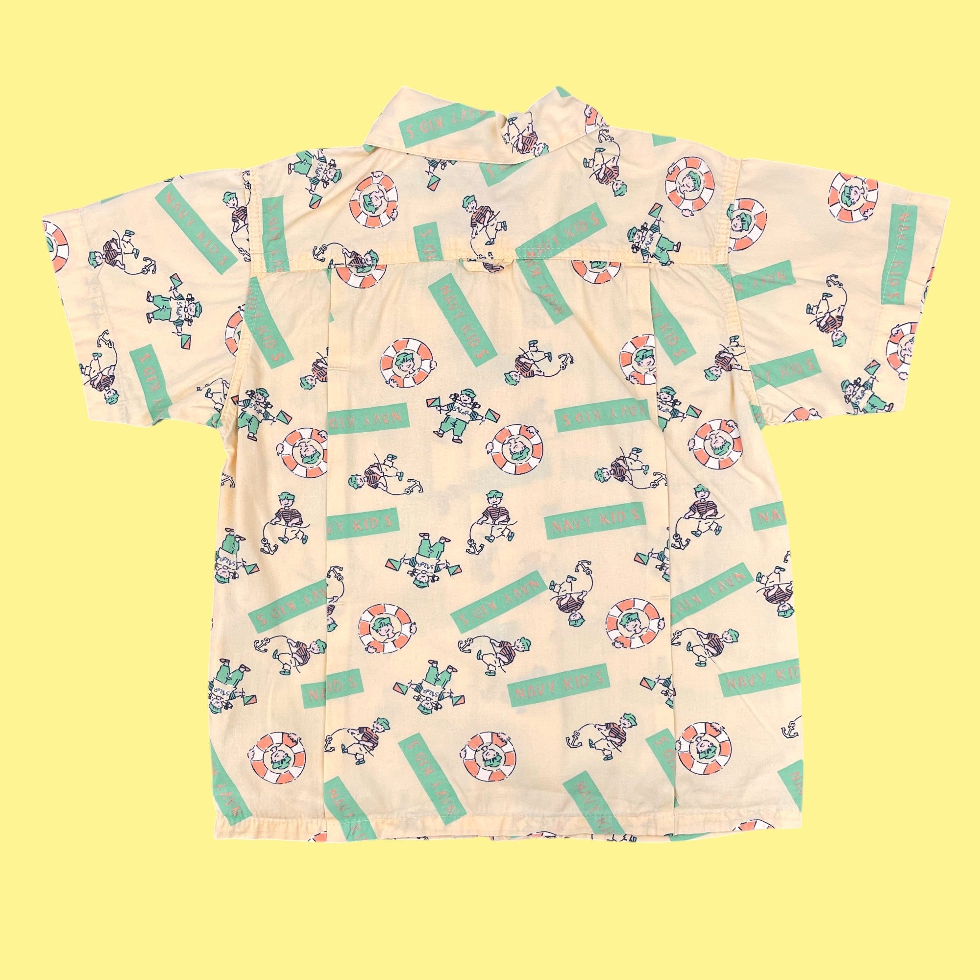 Chemise jaune vintage 4 ans