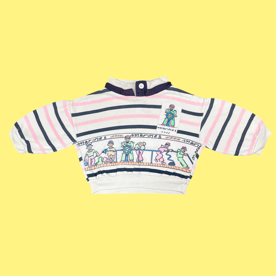 Sweat marin vintage 12 mois