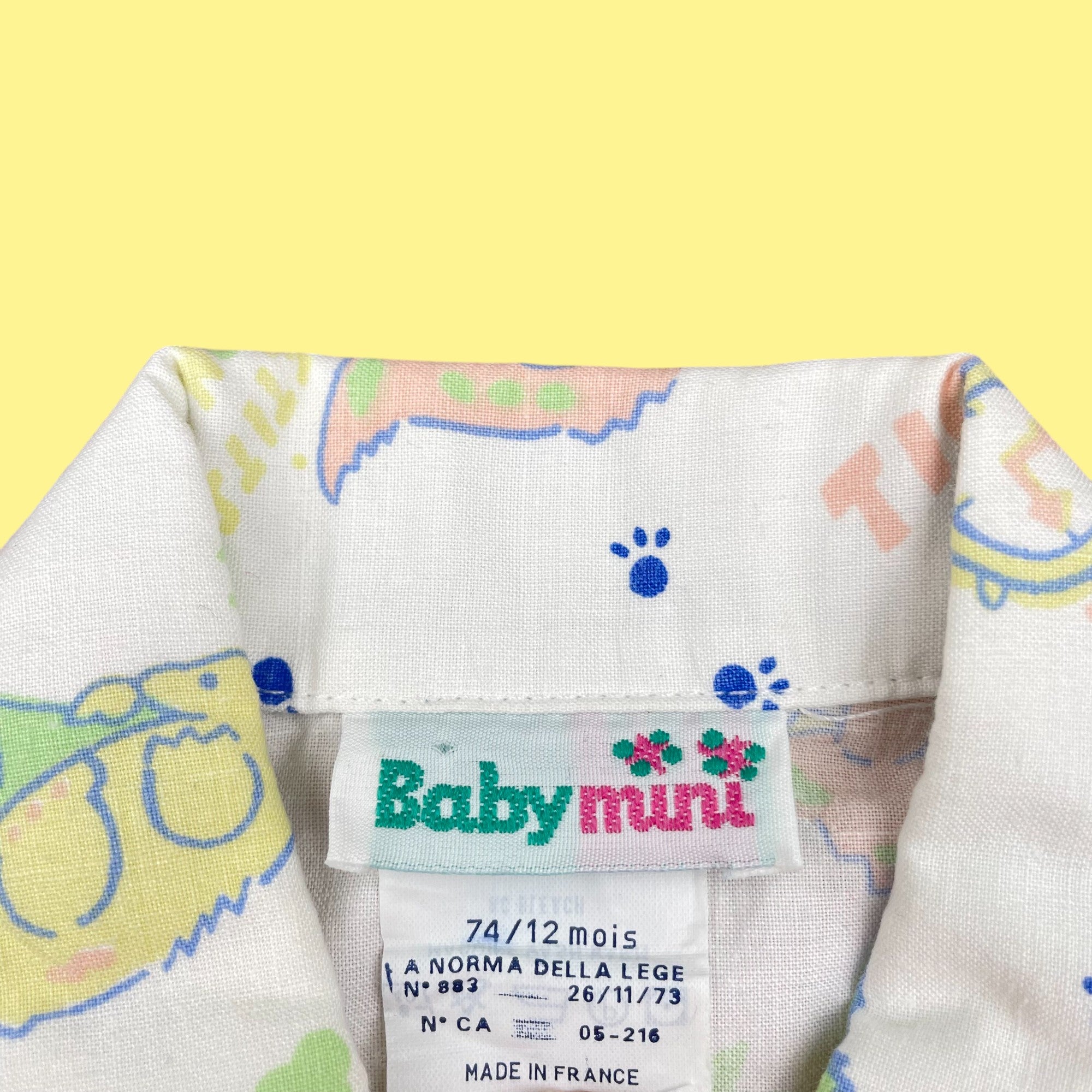 Chemise Babymini pastel 18 mois