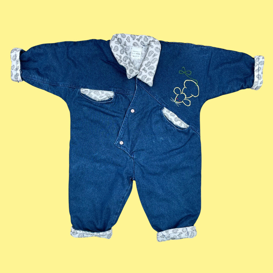 Combinaison jean vintage 9 mois