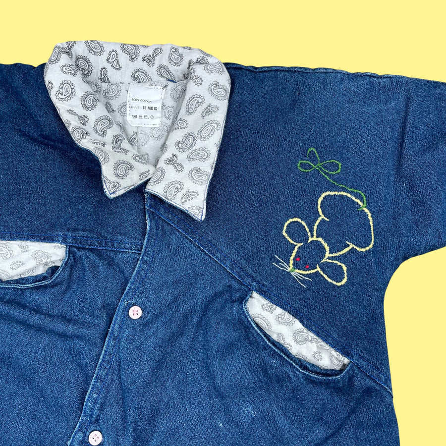Combinaison jean vintage 9 mois