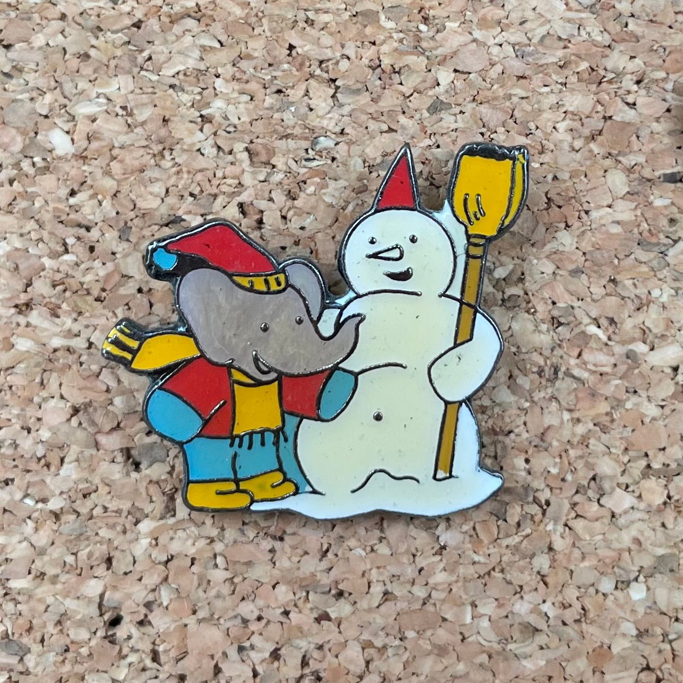 Pin's Babar hiver