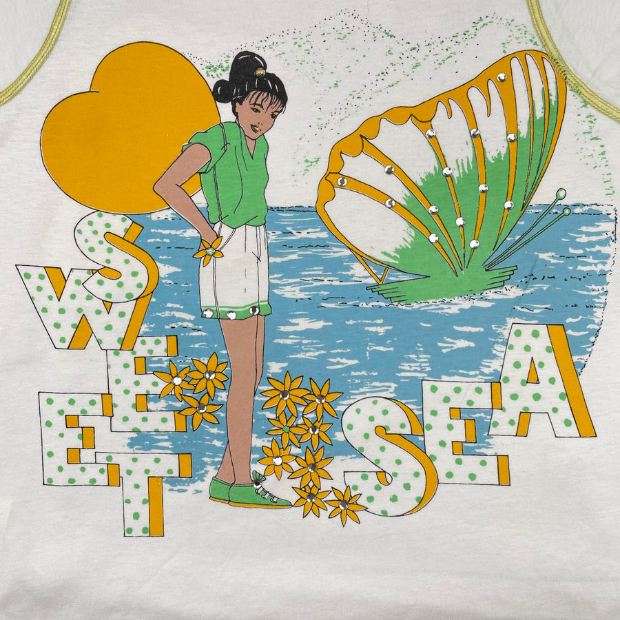 T-shirt deadstock plage 7 ans