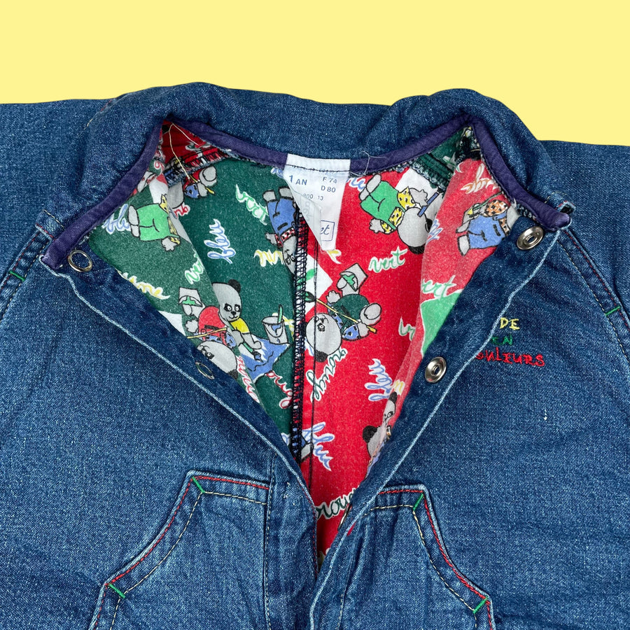 Combinaison jean vintage 6 mois