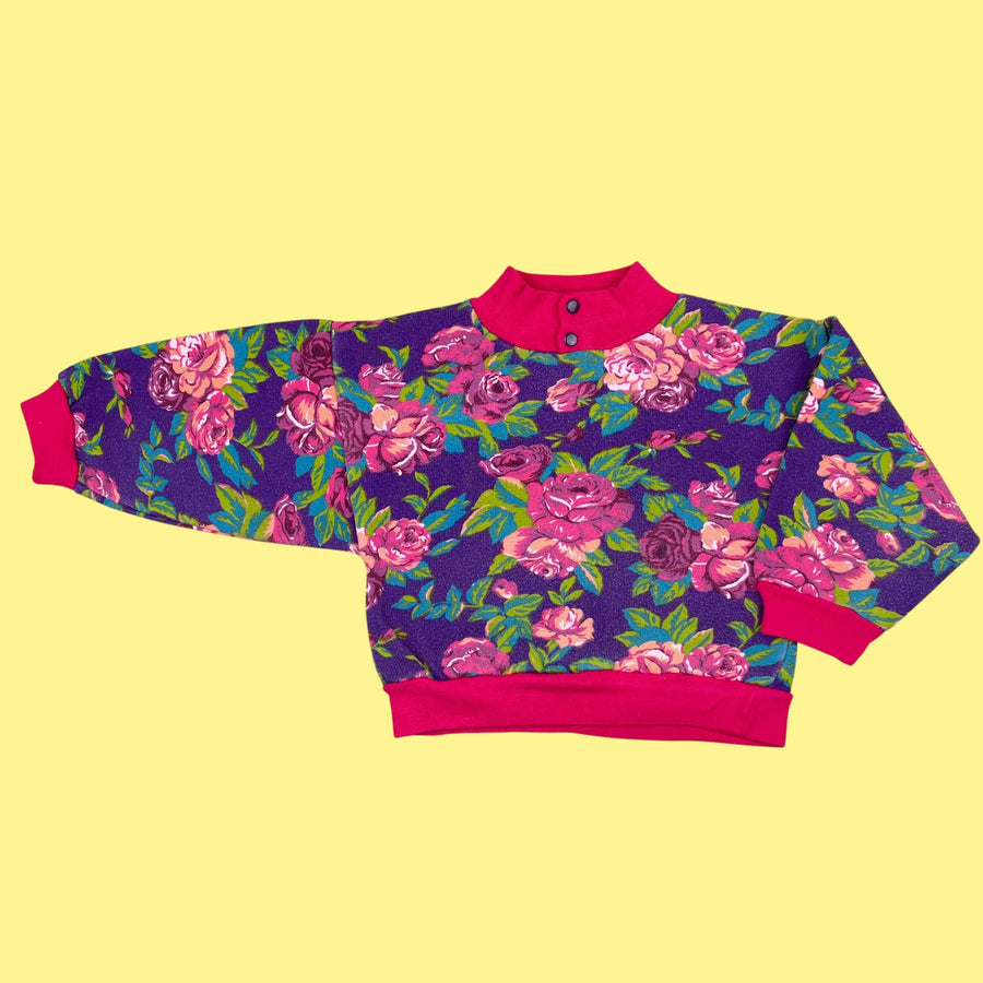 Sweat fleurs 2-3 ans