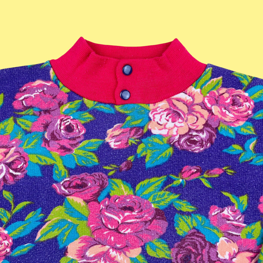 Sweat fleurs 2-3 ans