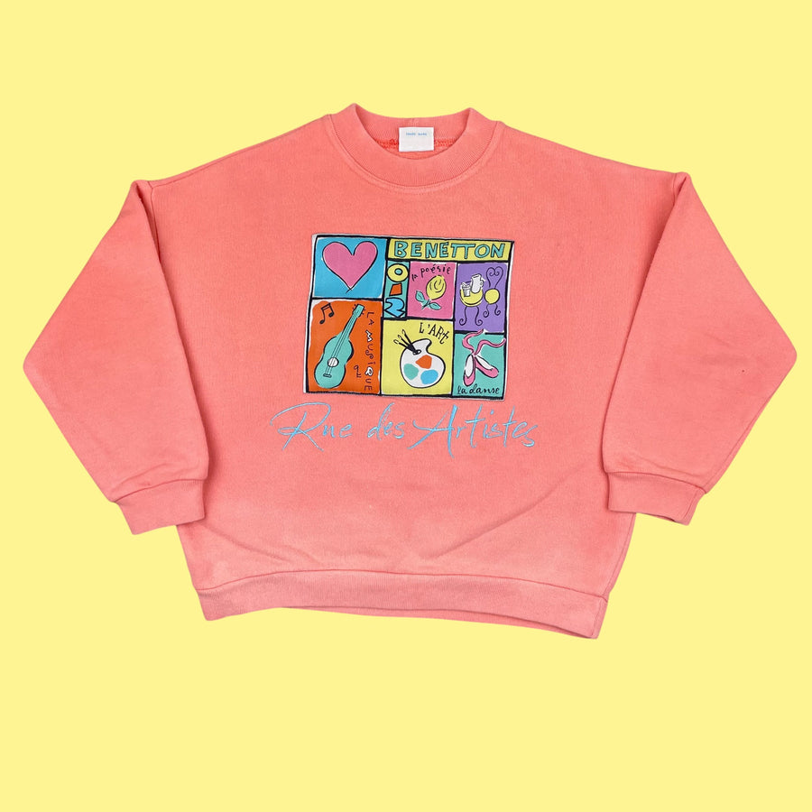Sweat vintage Benetton 6-7 ans