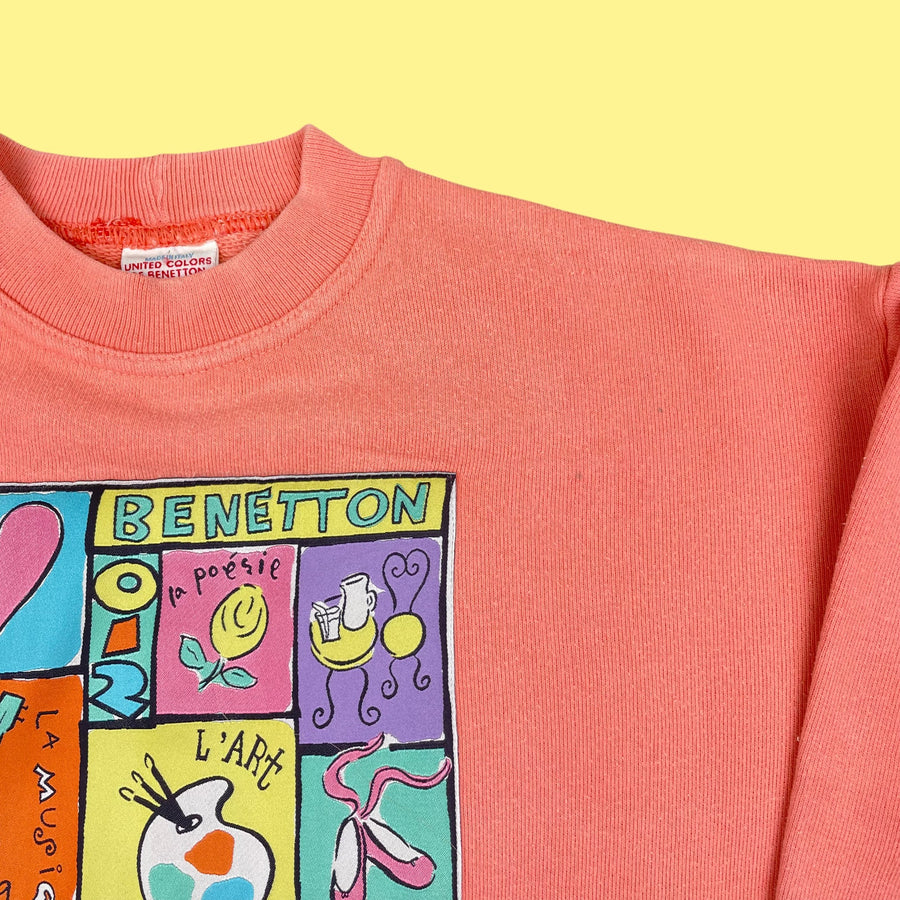 Sweat vintage Benetton 6-7 ans