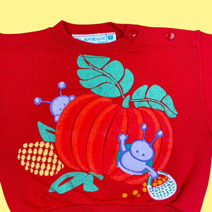 Sweat vintage chenille 1 mois