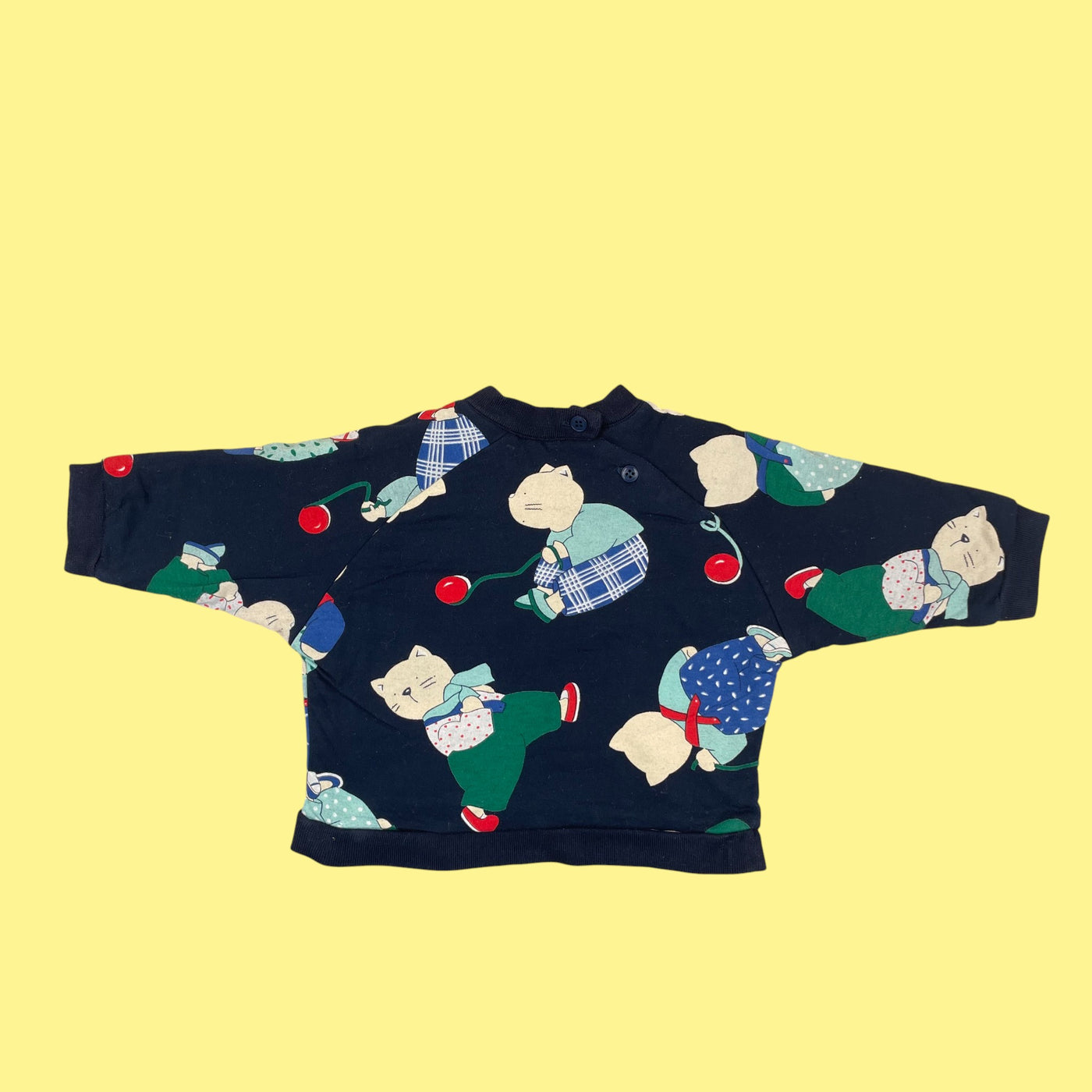 Sweat vintage chats 3 et 6 mois