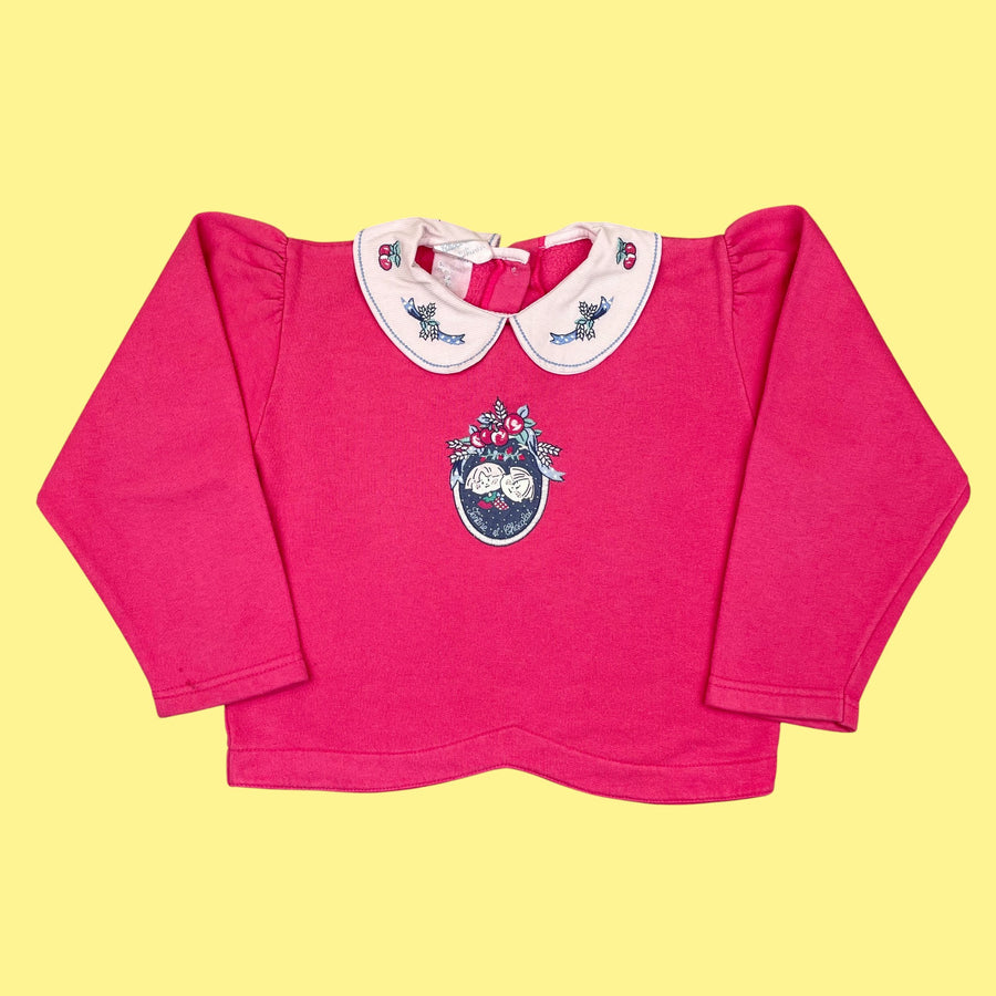 Sweat Tartine et Chocolat vintage 4-5 ans