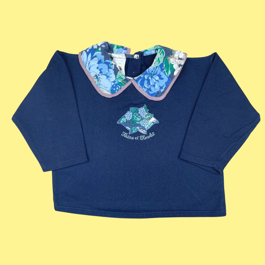 Sweat Tartine et Chocolat vintage 3-4 ans