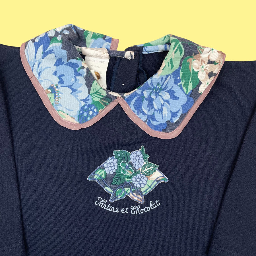 Sweat Tartine et Chocolat vintage 3-4 ans