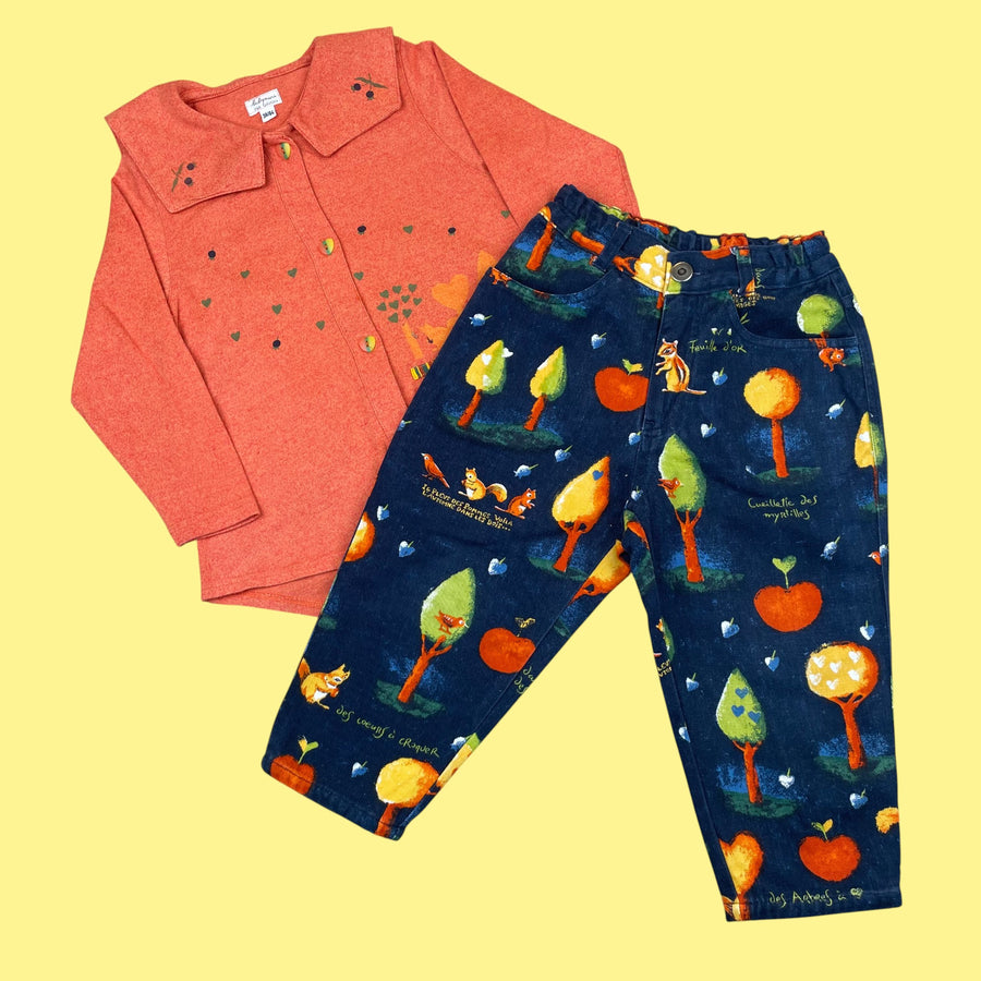 Ensemble Catimini vintage 2-3 ans