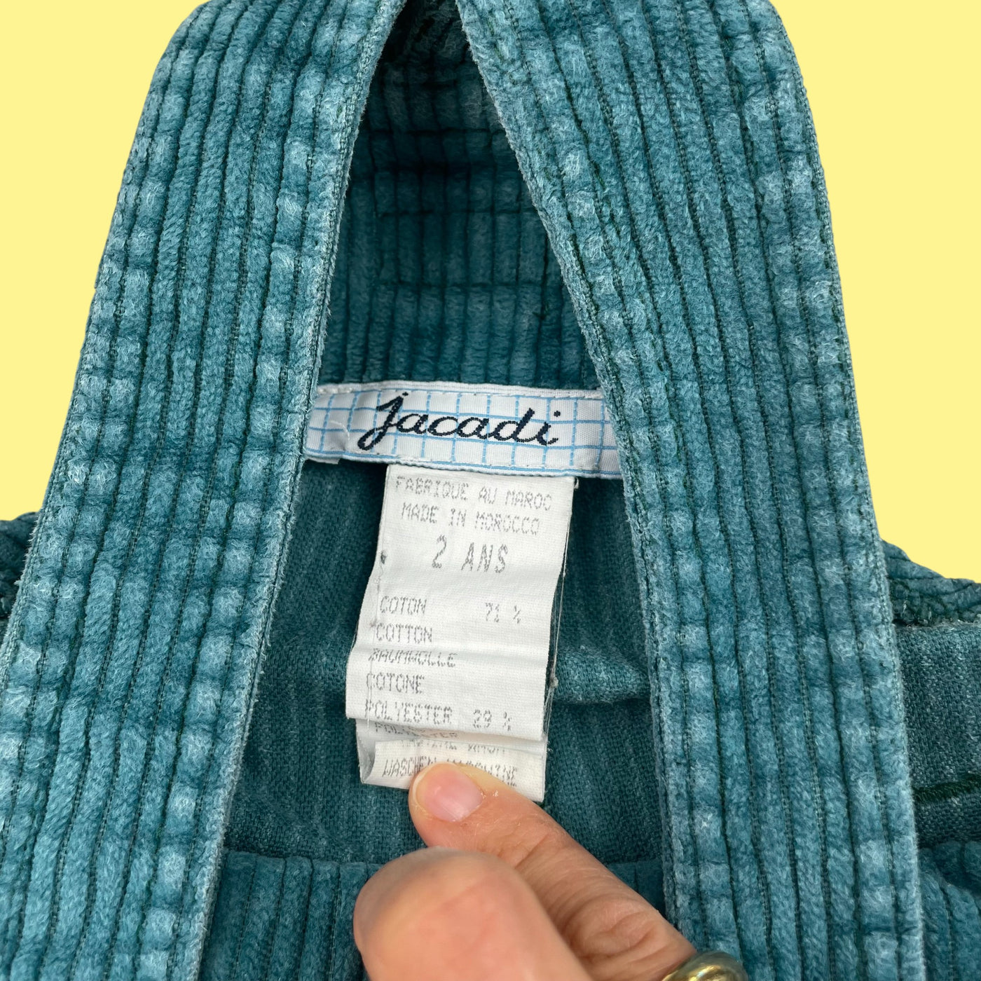 Salopette Jacadi velours 2 ans