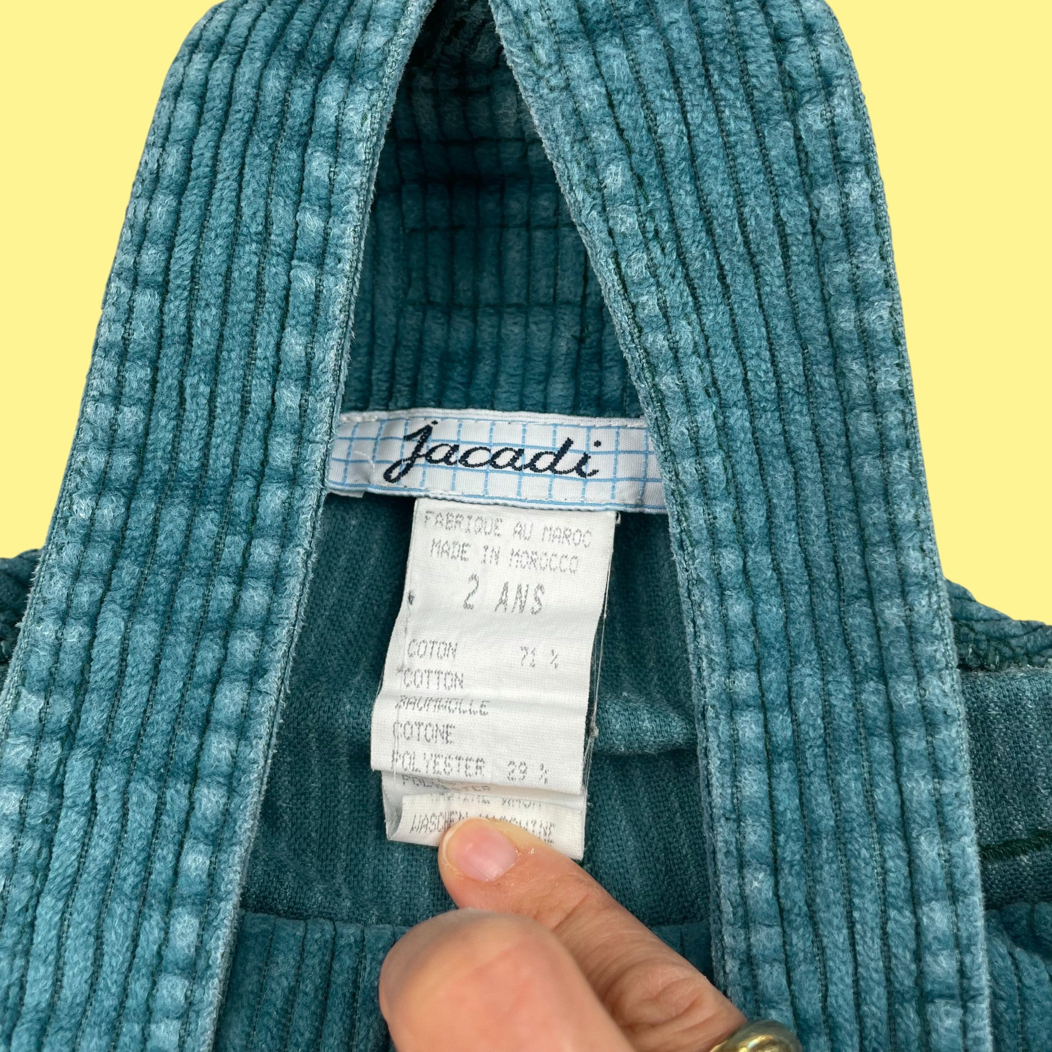 Salopette Jacadi velours 2 ans