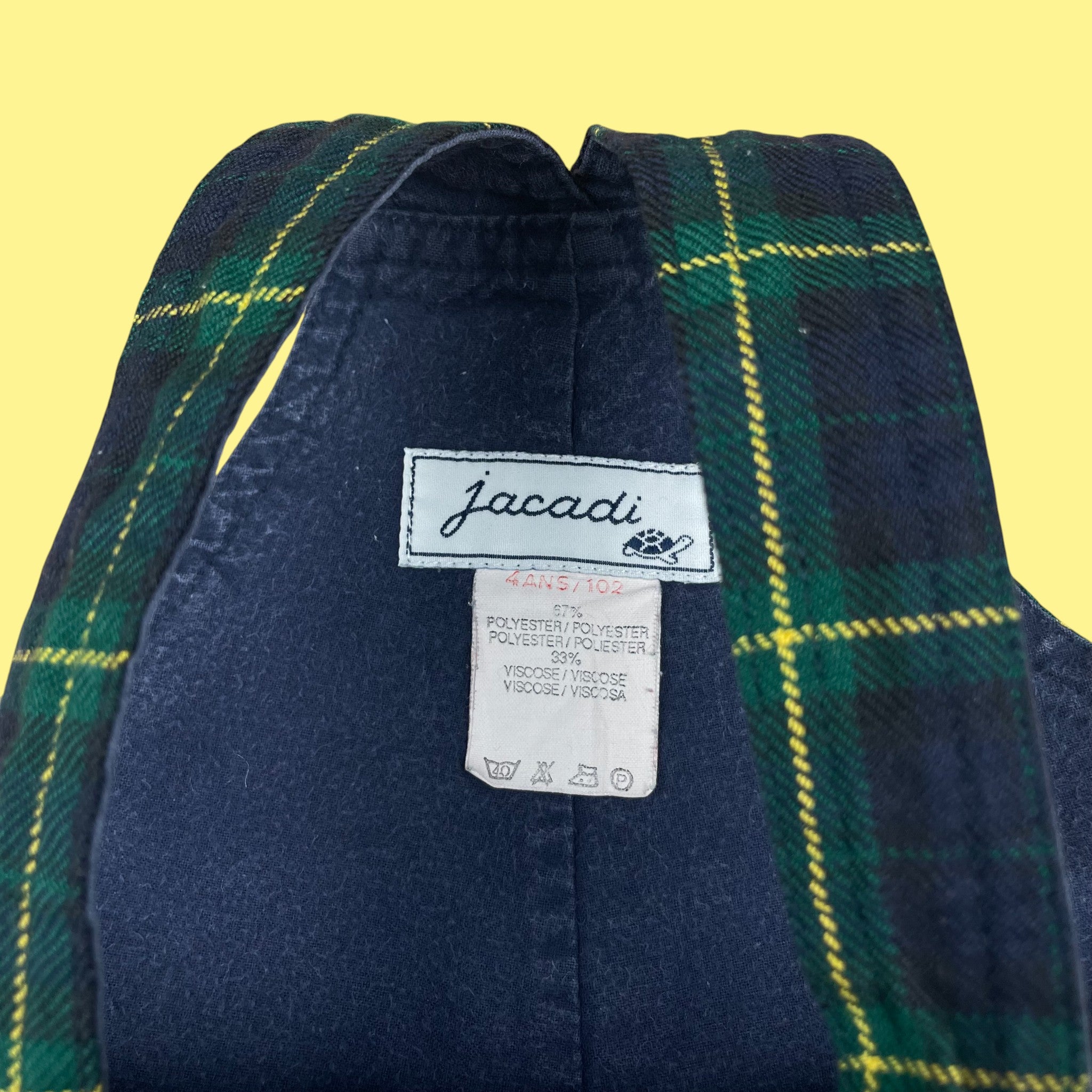 Salopette Jacadi tartan 4 ans