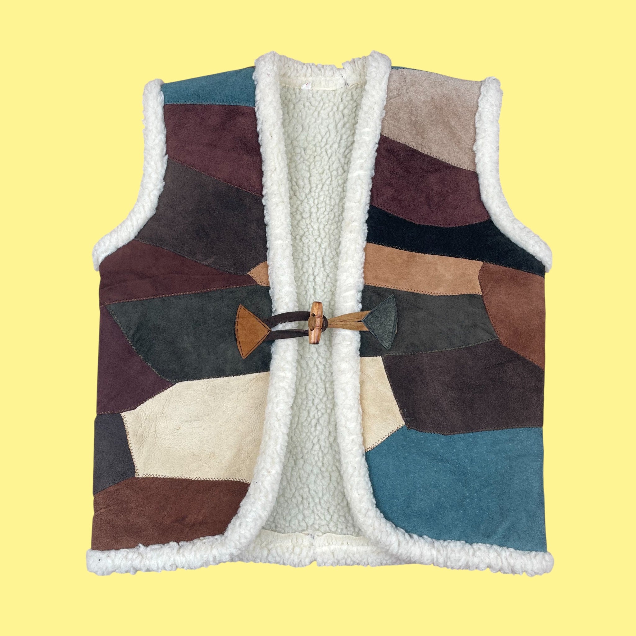 Gilet sans manches cuir 6-8 ans