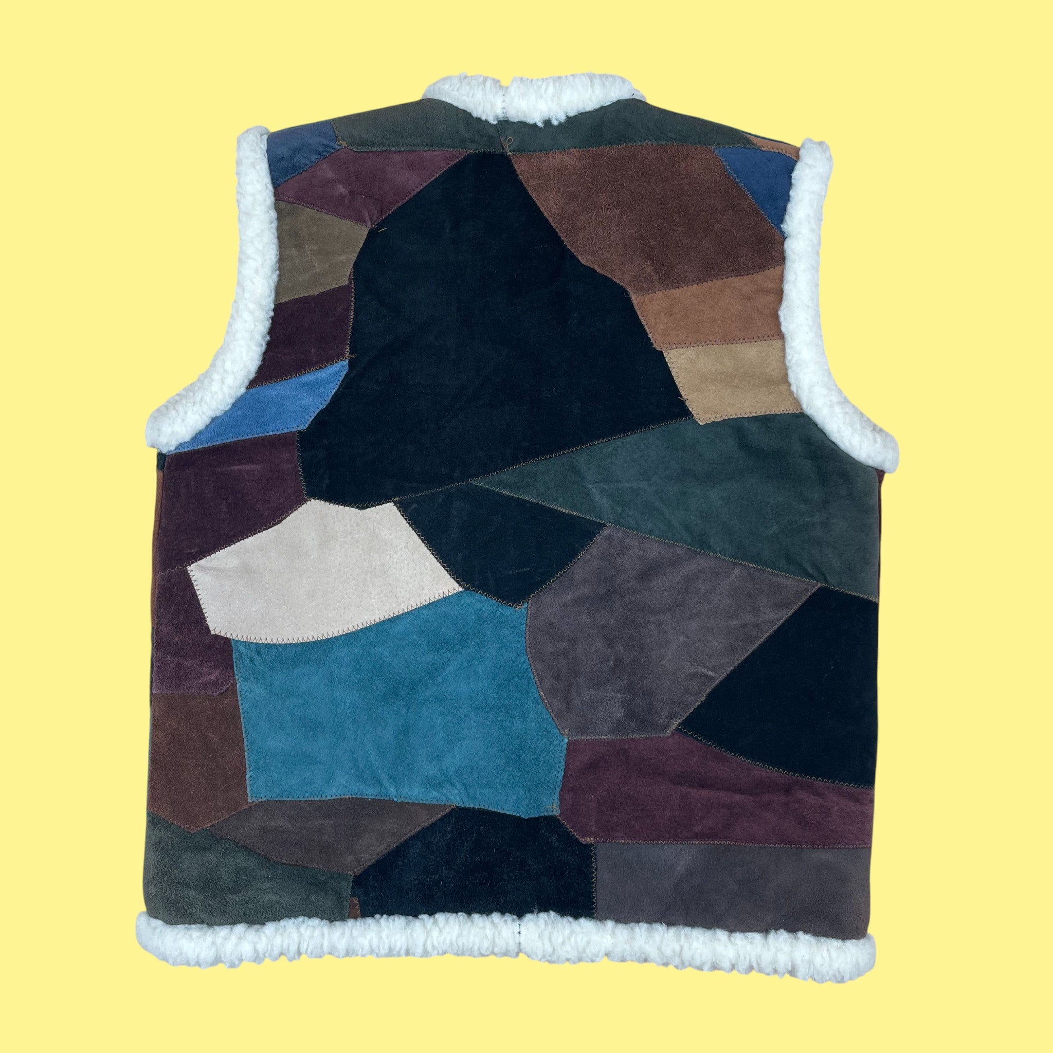 Gilet sans manches cuir 6-8 ans