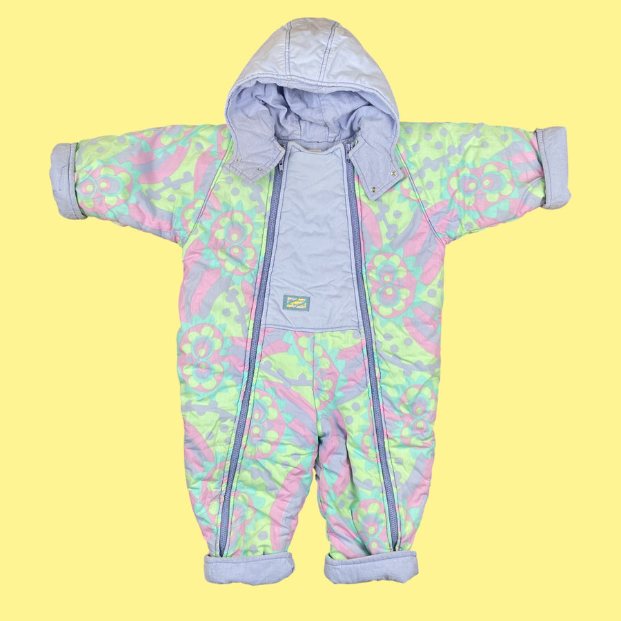 Combi-pilote pastel vintage 18-24 mois