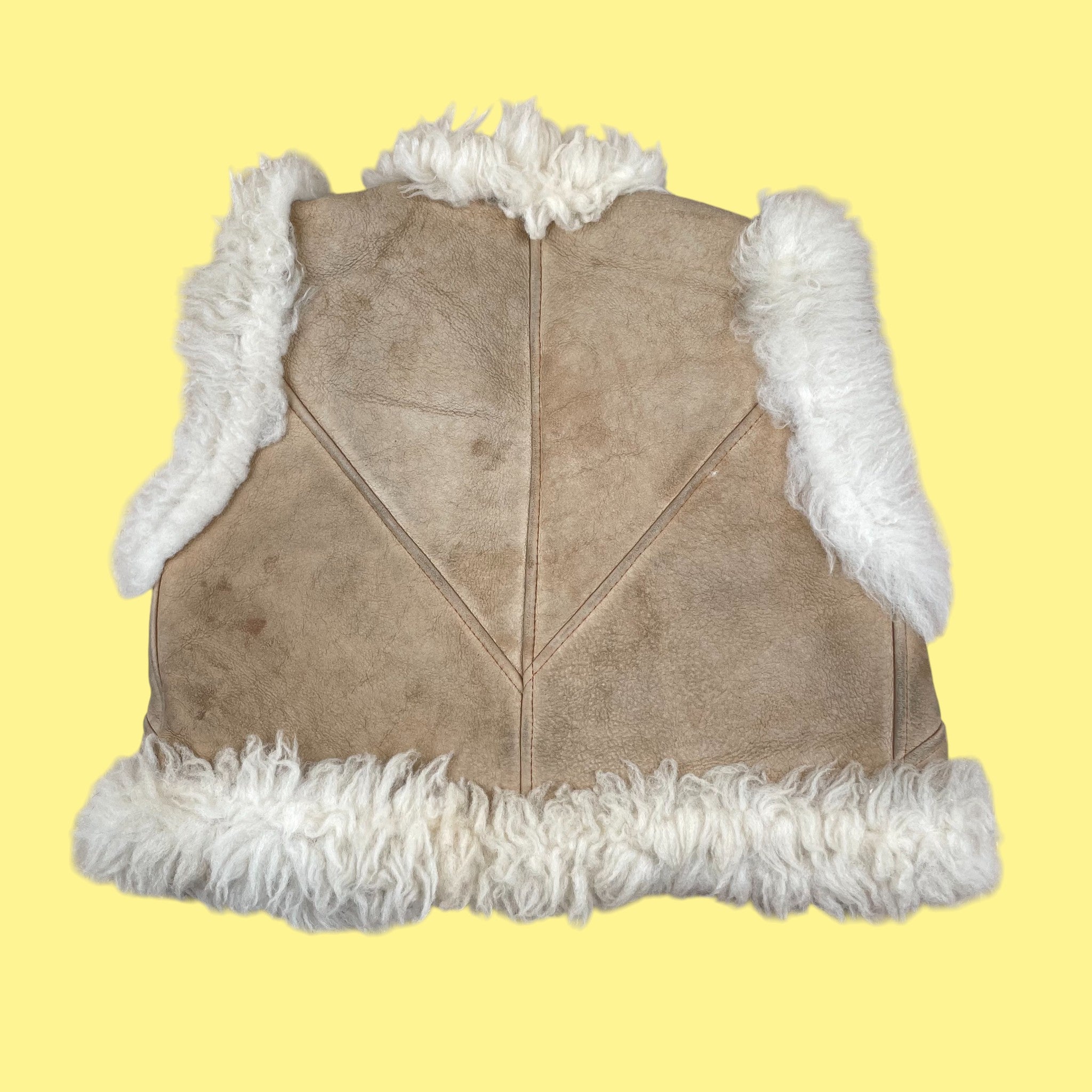 Gilet sans manches cuir 4-5 ans