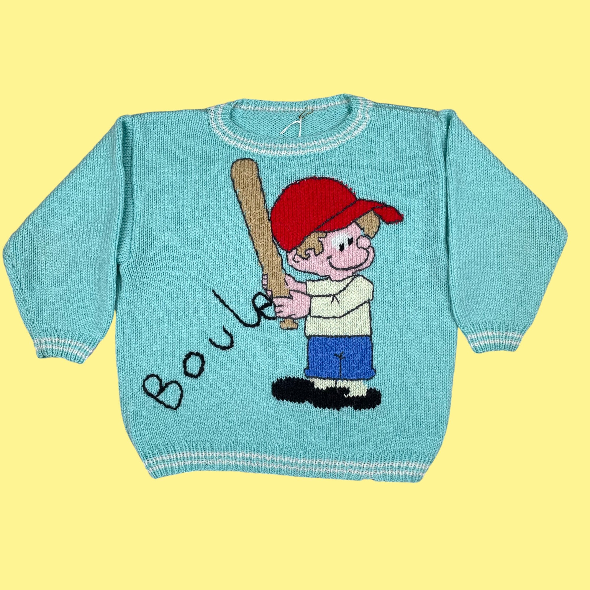 Pull fait main Boule et Bill 3 ans