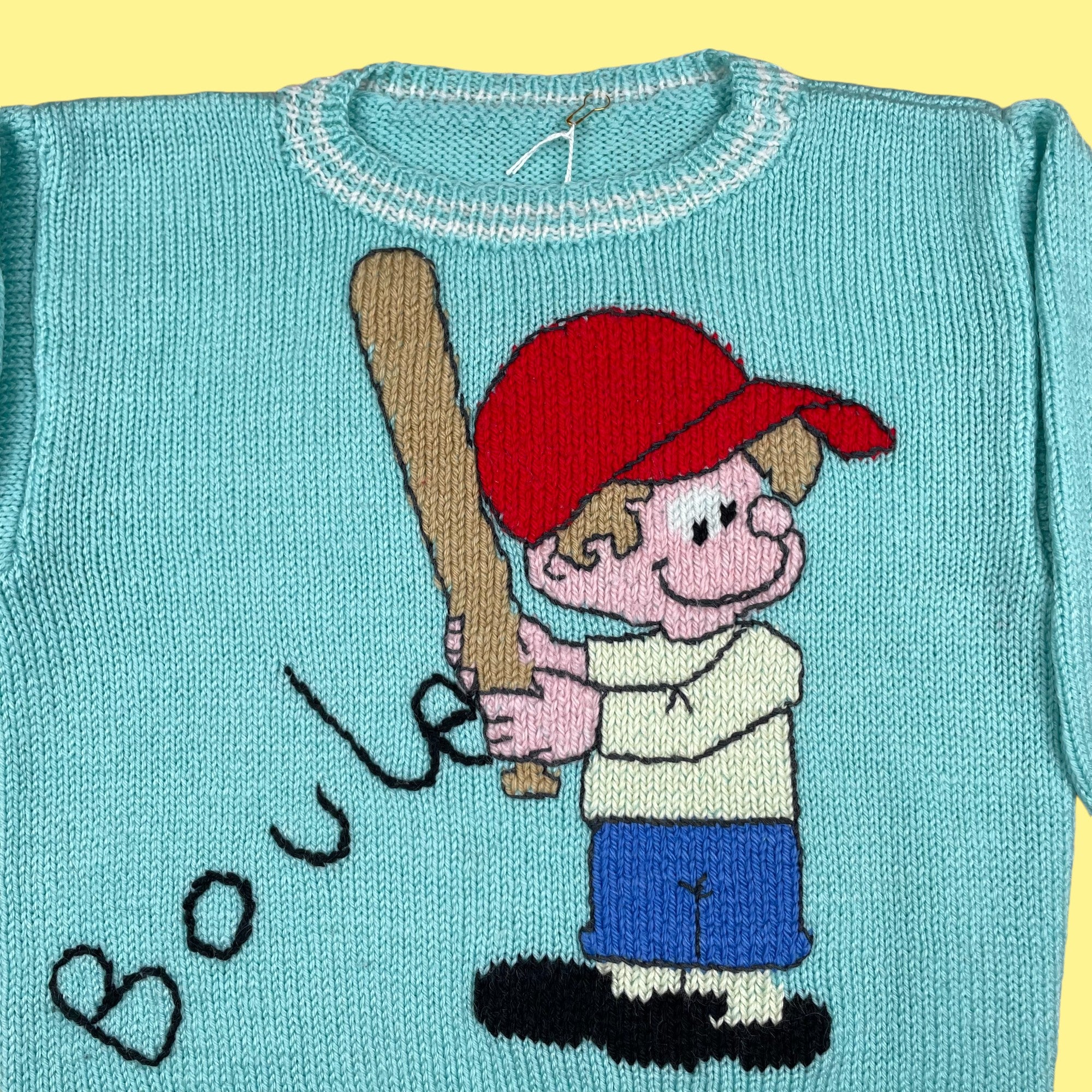 Pull fait main Boule et Bill 3 ans